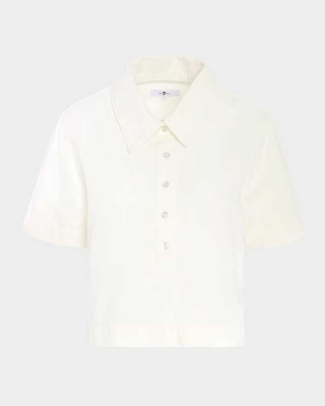 Short-Sleeve Polo Top